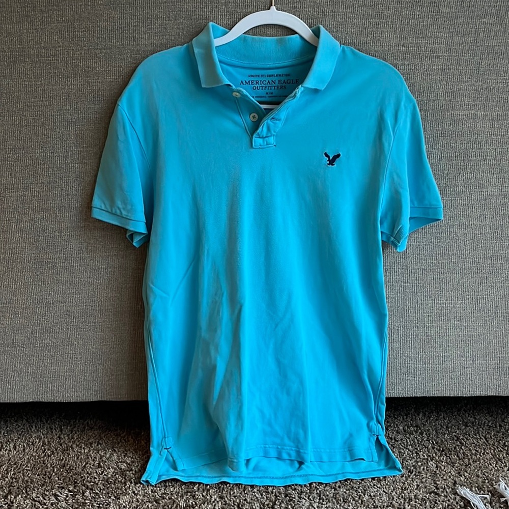 American Eagle Blue Men’s Medium Polo